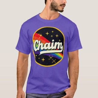 Chaim regenboog in ruimte stijl t-shirt