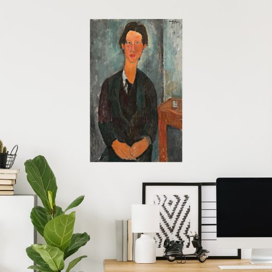 Chaim Soutine - Amedeo Modigliani Fine Art Poster (Thuiskantoor)
