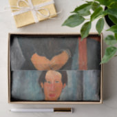 Chaim Soutine door Amedeo Modigliani Tissuepapier (Geschenk)