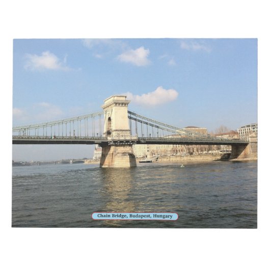 Chain Bridge, Boedapest, Hongarije Notitieblok (Voorkant)