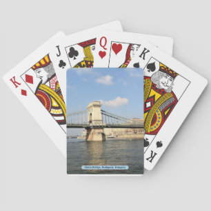 Chain Bridge, Boedapest, Hongarije Pokerkaarten