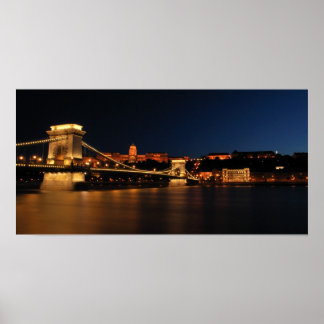 Chain Bridge Budapest Poster