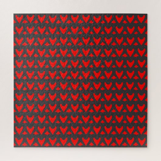 Chain Heart Jigzaag Puzzle Legpuzzel (Verticaal)