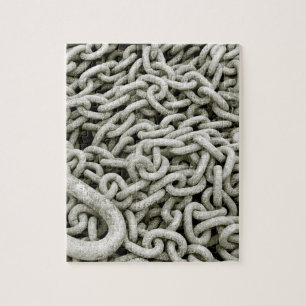 Chain Link Jigzaag Legpuzzel
