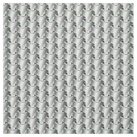 Chain Mail on Green Stof (Swatch)