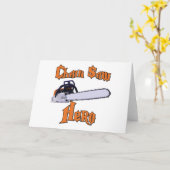 Chain Saw Hero Chainzaag Kaart (Gele Bloem)