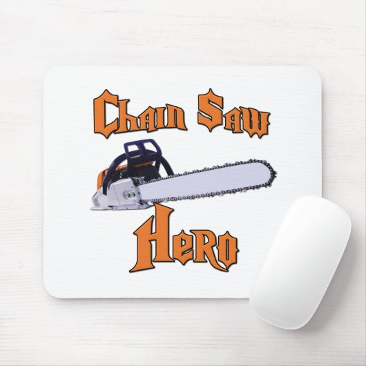 Chain Saw Hero Chainzaag Muismat (Met muis)