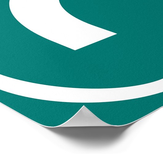 Chain Up Area Road Sign Poster (Hoek)