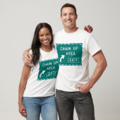 Chain Up Area Road Sign T-shirt (Unisex)