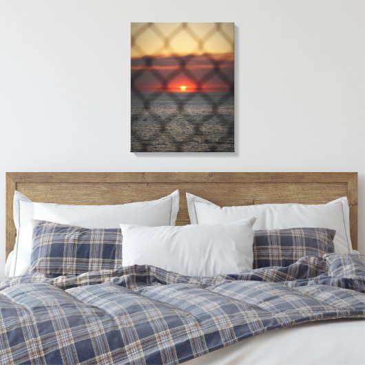 Chained Sunset Canvas Afdruk (Insitu (Slaapkamer))