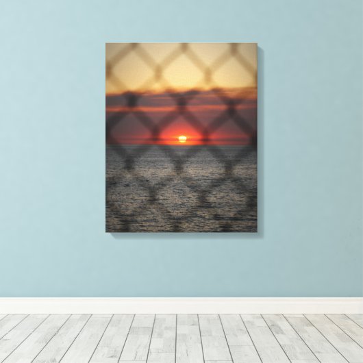 Chained Sunset Canvas Afdruk (Insitu (Houten vloer))