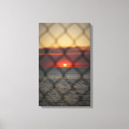 Chained Sunset Canvas Afdruk
