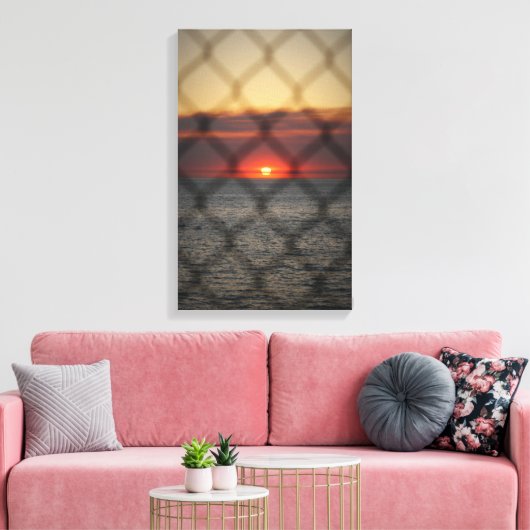 Chained Sunset Canvas Afdruk (Insitu (Woonkamer))