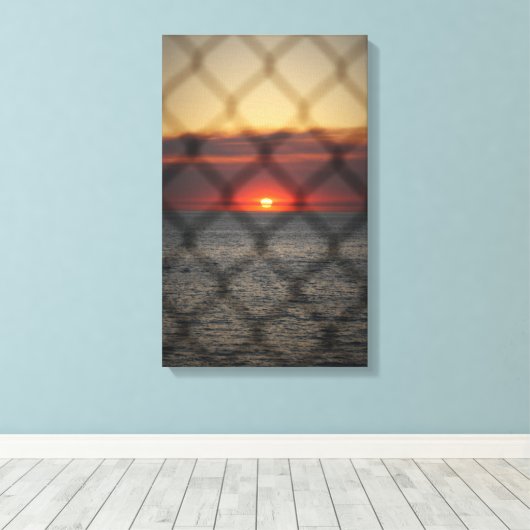 Chained Sunset Canvas Afdruk (Insitu (Houten vloer))