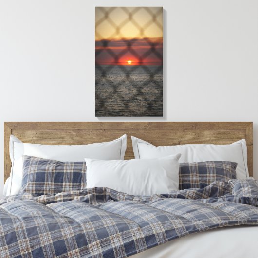 Chained Sunset Canvas Afdruk (Insitu (Slaapkamer))