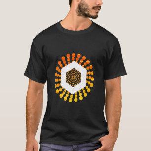 Chainlink Link Crypto Currency Circle Oranje Sunse T-shirt
