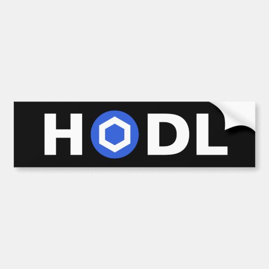 Chainlink (LINK) HODL-Bumpersticker Bumpersticker (Voorkant)