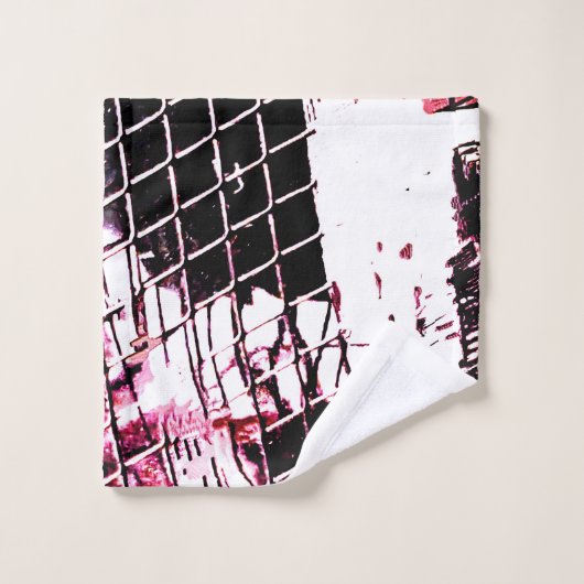 Chainlink rode handdoek (Wasdoekje)