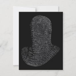 Chainmail Warrior Hood Briefkaart