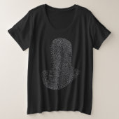 Chainmail Warrior Hood Grote Maat T-shirt (Design voorkant)