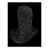 Chainmail Warrior Hood Perfect Poster (Voorkant)