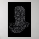 Chainmail Warrior Hood Poster (Voorkant)