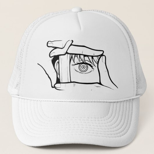 ⚙️ Chains of Madness Truckerhoed – Anime-Geïnspire Trucker Pet (Voorkant)