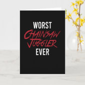 Chainsaw Juggler Arm Amputation Kaart (Gele Bloem)