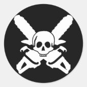 ChainSaw Metal Sticker (Voorkant)