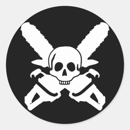 ChainSaw Metal Sticker (Voorkant)