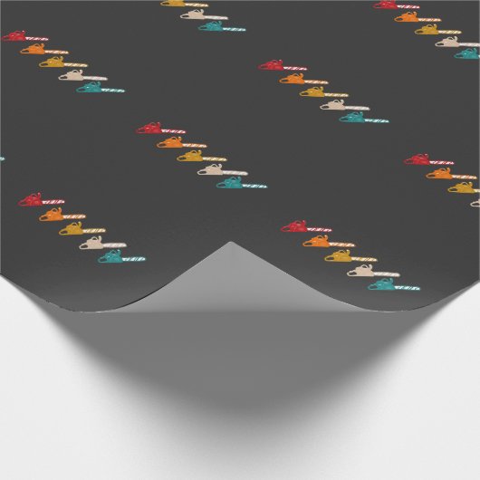 Chainsaws Woodworking Arborist Woodworkarbeider Cadeaupapier (Hoek)