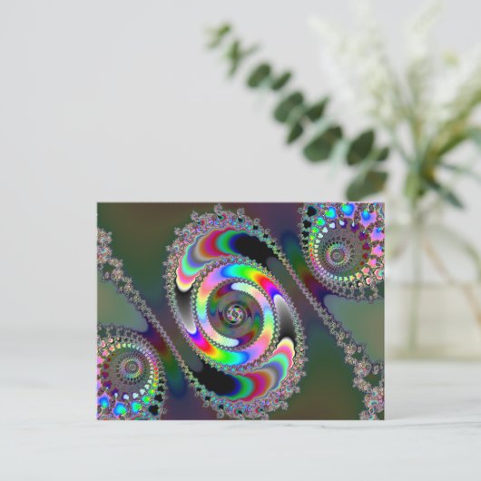 Chainsee - Fractal Briefkaart (Staand voorkant)