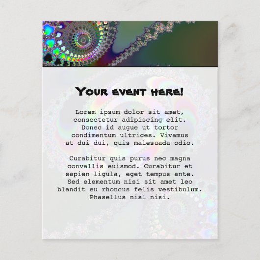 Chainsee - Fractal Flyer (Voorkant)