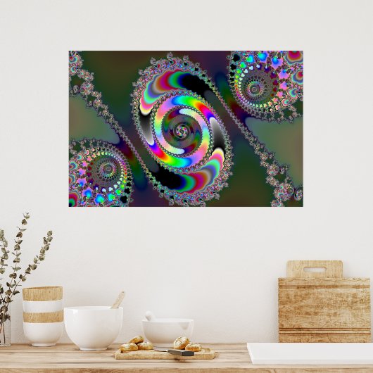 Chainsee - Fractal Poster (Keuken)