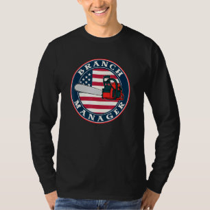 Chainzaag American Flag Branch Manager T-shirt