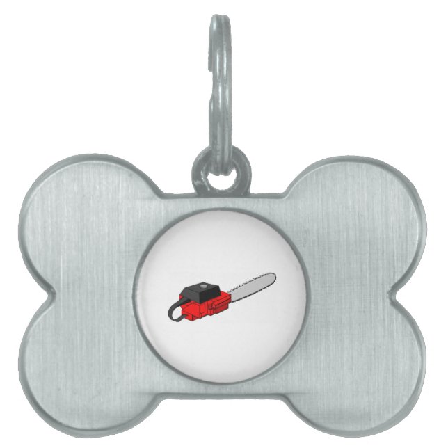 Chainzaag Huisdieren Naamplaatje (voorkant)