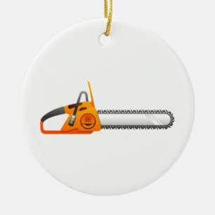 Chainzaag Keramisch Ornament