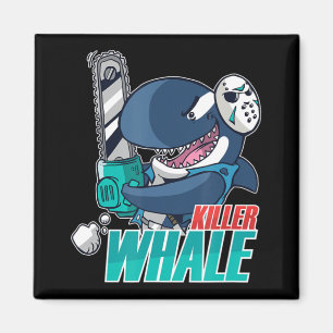 Chainzaag Killer Whale Costume Fun Orca Halloween Magneet