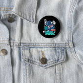 Chainzaag Killer Whale Costume Fun Orca Halloween Ronde Button 5,7 Cm (In situ)
