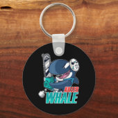 Chainzaag Killer Whale Costume Fun Orca Halloween Sleutelhanger (Voorkant)