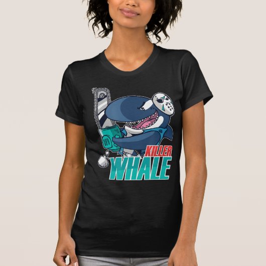 Chainzaag Killer Whale Costume Fun Orca Halloween T-shirt (Voorkant)