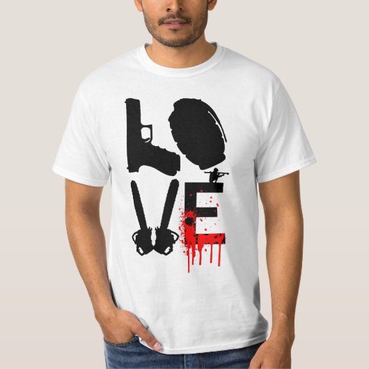 Chainzaag Love T-shirt (Voorkant)
