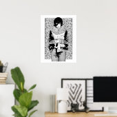 Chainzaag Man Himeno Poster (Thuiskantoor)