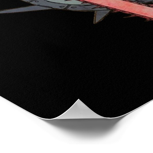 Chainzaag man poster (Hoek)