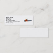 Chainzaag Mini Visitekaartje (Voorkant / Achterkant)