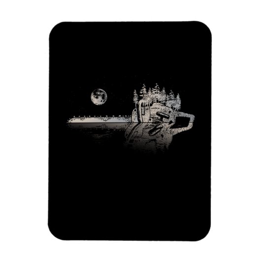 Chainzaag Woodper Gift Mannen Lumberjack Arborist Magneet (Verticaal)