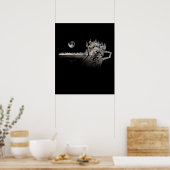 Chainzaag Woodper Gift Mannen Lumberjack Arborist Poster (Keuken)