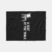 Chair A Seat At The Table  Fleece Deken (Voorkant (Horizontaal))