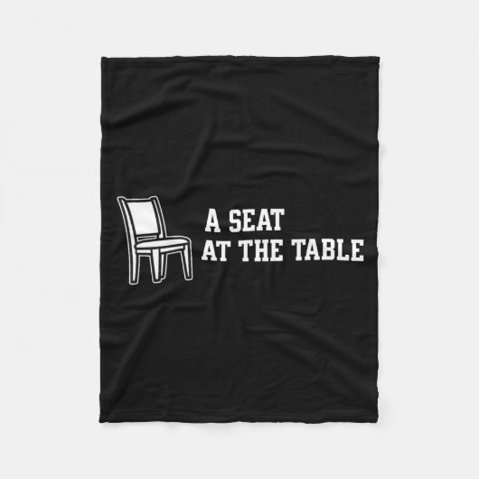 Chair A Seat At The Table  Fleece Deken (Voorkant)