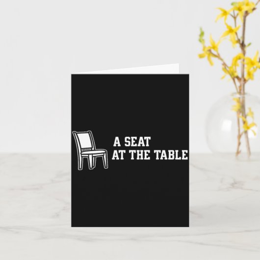 Chair A Seat At The Table Kaart (Gele Bloem)